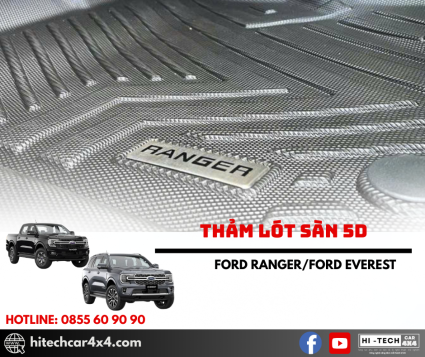 LÓT SÀN Ô TÔ FORD RANGER 5D CAO CẤP
