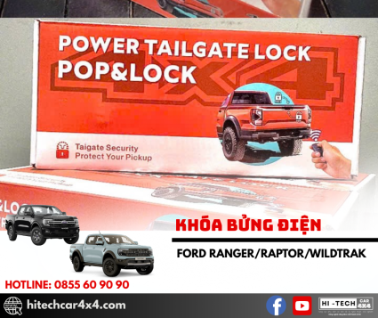 KHÓA BỬNG ĐIỆN CHO FORD RANGER -TÍCH HỢP CHÌA KHÓA ZIN