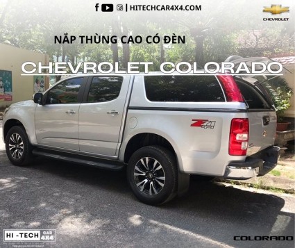 Nắp Thùng Cao Dành Cho Xe Bán Tải Chevrolet Colorado – Nắp Thùng Có Đèn Phanh, Chống Nước, Bảo Vệ Hàng Hóa