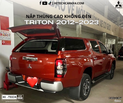 Nắp Thùng Cao Mitsubisi Triton 2012-2023 Chống Thấm Nước, Giữ An Toàn Cho Hàng Hóa