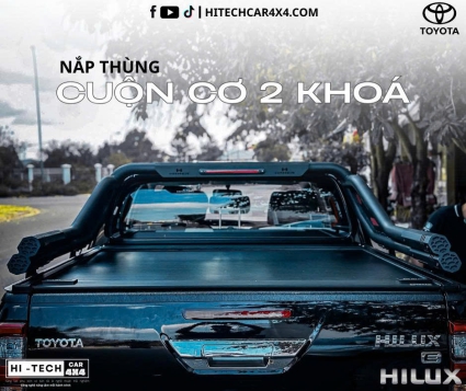 Nắp Thùng Cuộn Cơ 2 Khóa Toyota Hilux – Giải Pháp Bảo Vệ Hoàn Hảo, An Toàn Và Tiện Lợi